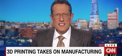 Still from 3D Printing takes on Manufacturing CNN Story