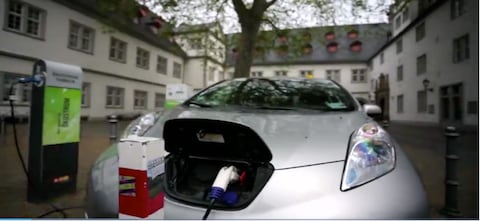 A car being charged 