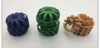 Three parts printed on 3 different 3D printers.