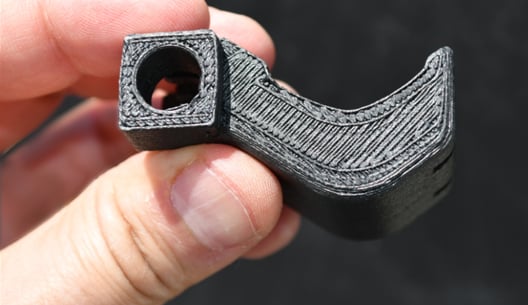 Nylon 12CF 3D Printed part